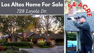 Los Altos Home For Sale - Half Acre+ Flat Lot - Living in Los Altos