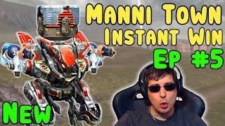 LOL! IN THE MANNI TOWN! War Robots Fun Gameplay Ep #5 WR