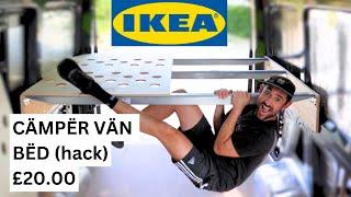 SUPER SIMPLE IKEA CAMPERVAN BED HACK | DIY Budget Van Build