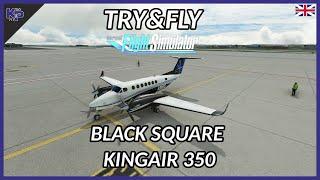 [MSFS] TRY&FLY BLACK SQUARE ANALOG KINGAIR 350 (ENGLISH)