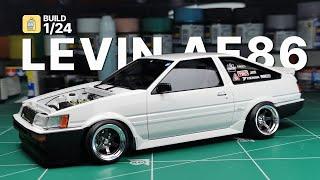 Build 1/24 Aoshima Toyota Corolla Levin AE86 GT-APEX