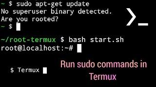 Get root access in Termux without rooting android. Run sudo commands in Termux