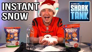 SHARK TANK: I filled my bathtub with $100 of Snow in Seconds... (Instant Snow) [4K]