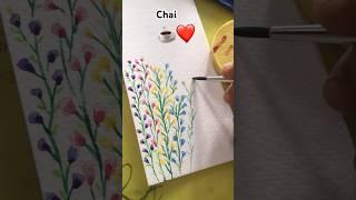 Watercolour flowers ️#lovepaintings #loosewatercolorflowers #easypainting #easywatercolortutorial