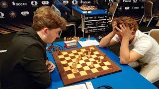 The pain and agony of Magnus Carlsen losing to 18-year-old Vincent Keymer