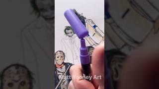 Drawing The Joker Heath Ledger #art #painting