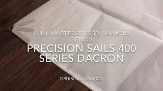 Hullmaster 27 - 135% Genoa Hank-On Precision Sails 400 Series Dacron