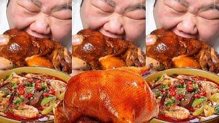 [Big Stomach King Challenge] Challenge to Eat Chengdu Spicy Roast Duck! The crisp roast duck is soa