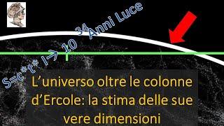 L’universo oltre le colonne d’Ercole: la stima delle sue vere dimensioni