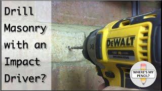 Drill Masonry with an Impact Driver - Hex Shank Multi Material Drill Bits