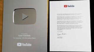 YouTube Silver Play Button Unboxing. #YouTubeCreatorAwards!