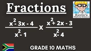 11) Multiply algebraic fractions grade 10 Part 1