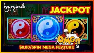 Mega Feature → JACKPOT!!! Dragon's Law Fortune Pots Slot - $8.80/Spin I FINALLY DID IT!