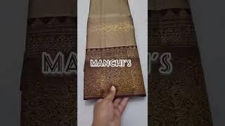MANCHI’S SILKS - Turning brocade Molakalmuru bridal silk sarees.