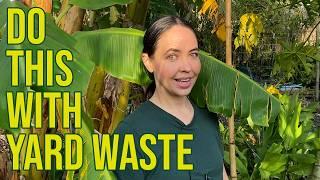 How to Improve Sandy Soil for Growing Food Using Yard Waste - Banana Circle Method