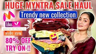 HUGE* Festive/ Wedding wear kurta set from Myntra | Office Outfits under 2000/- try on