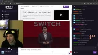 NINTENDO SWITCH Reaction  Stream of Nintendo Switch Presentation