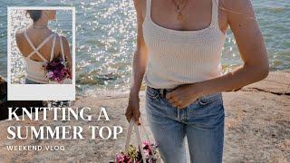 KNITTING VLOG: Summer Tops & Working On My Upcoming Book