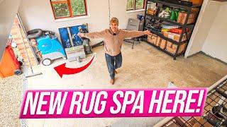 Huge Upgrade! My New Rug Cleaning Space! 