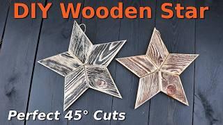 Master the Miter: Build a Stunning Wooden Star with 45° Cuts