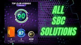 TOP CLUB HYBRIDS ALL SBC SOLUTIONS | MADFUT 24