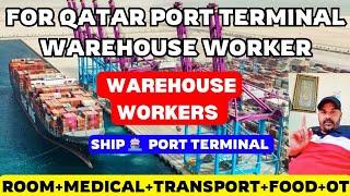 Qatar Jobs Vaccancy  ● Port Terminal Jobs ● Warehouse Worker Jobs in Qatar ● Ship   Area workers