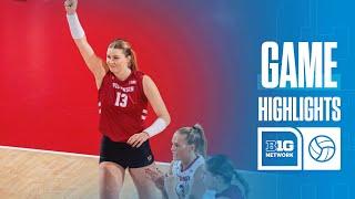 Michigan State at Wisconsin | Highlights | Big Ten Volleyball | 11/30/2024