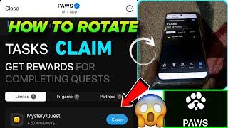 Paws New Task Mystery Quest | How To Complete Paws Mystery Quest Task |Paws Mystery Quest +5000 Paws