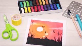 Sunset with Soft Pastels | Nagomi Art | Faber-Castell