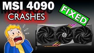 How to fix crashing 4090