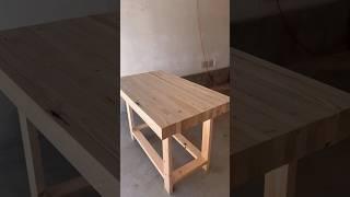 Build a Simple Workbench with Wood #woodworking #furnituremaker