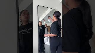 Unboxing my new IKEA Hovet mirror in black 