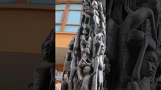 This sculpture took 15 years to carve between 4 people - Africa 