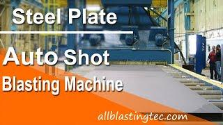 Steel plate auto shot blasting machine Evertech