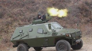 Wolf 4x4 armoured personnel carrier live firing test drive China  Shaanxi Baoji Special Vehicles Man