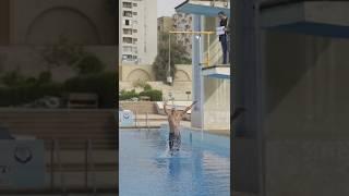 Highest jump out of water wearing a monofin - Guinness World Records #Shorts