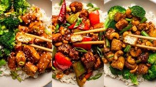 3 Incredible Takeout Recipes (Made at Home!) | Vegan Tofu Recipes