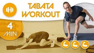 4 MIN Tabata Workout zum Mitmachen | Fett verbrennen | für Fortgeschrittene und Profis