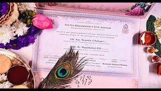 Cinematic  Invitation  Video,  SV Digital Studio, Tumkur. 9448154023, 9448214499