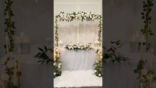 How I decorated a wedding Headtable | Wedding Decor | #wedding #florals #receptiondecor