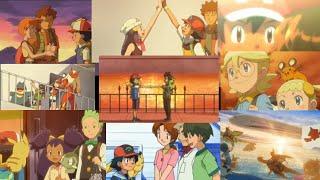 Ash says goodbye to all his travel companions | Pokemon all goodbye moments