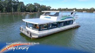 Ruby Luxury Eco Friendly Houseboat - All Seasons Houseboats Mildura