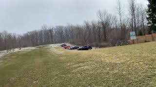 Dundas peak parking, Hamilton, Canada.