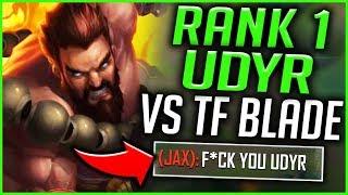#1 UDYR WORLD VS. TF BLADE! BEST UDYR VS BEST JAX! (INSANE OUTPLAYS!) - League of Legends