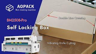 BM2508-Pro with 2 Sets of Vibration Knife, Self Locking Box Cutting, Double Line Creasing
