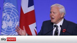 COP26: Sir David Attenborough urges world leaders to 'rewrite our story'