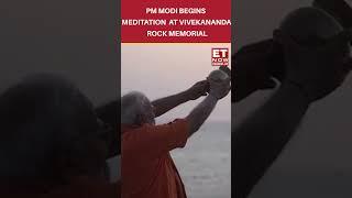 Kanniyakumari: PM Modi Begins Meditation At Vivekananda Rock Memorial | #etnow #pmmodi #shorts