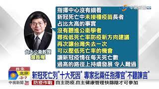 新冠疫情死亡破1.7萬人 詹長權批:錯失壓低死亡機會│中視新聞 20230219