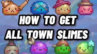 How to get ALL 8 town slimes (Terraria 1.4.4)