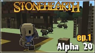 Stonehearth [ #1 ] Планирование Поселения [Alpha 20]